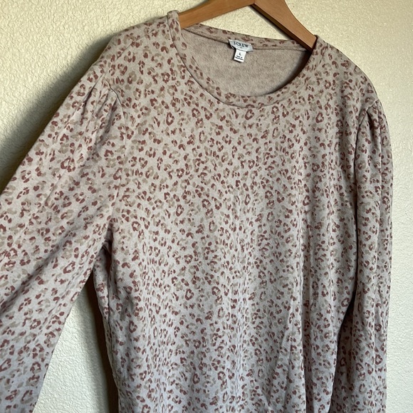 J. CREW CHEETAH PRINT SWEATER SIZE L - Picture 8 of 9